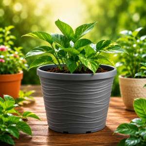 plastic pot (black)