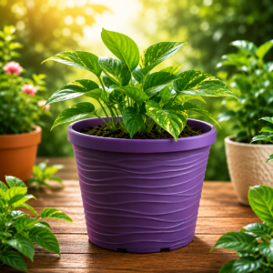 Plastic Pot (purple)